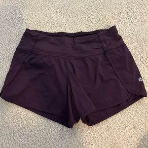 Lululemon Dark Purple Speed Ups 4”